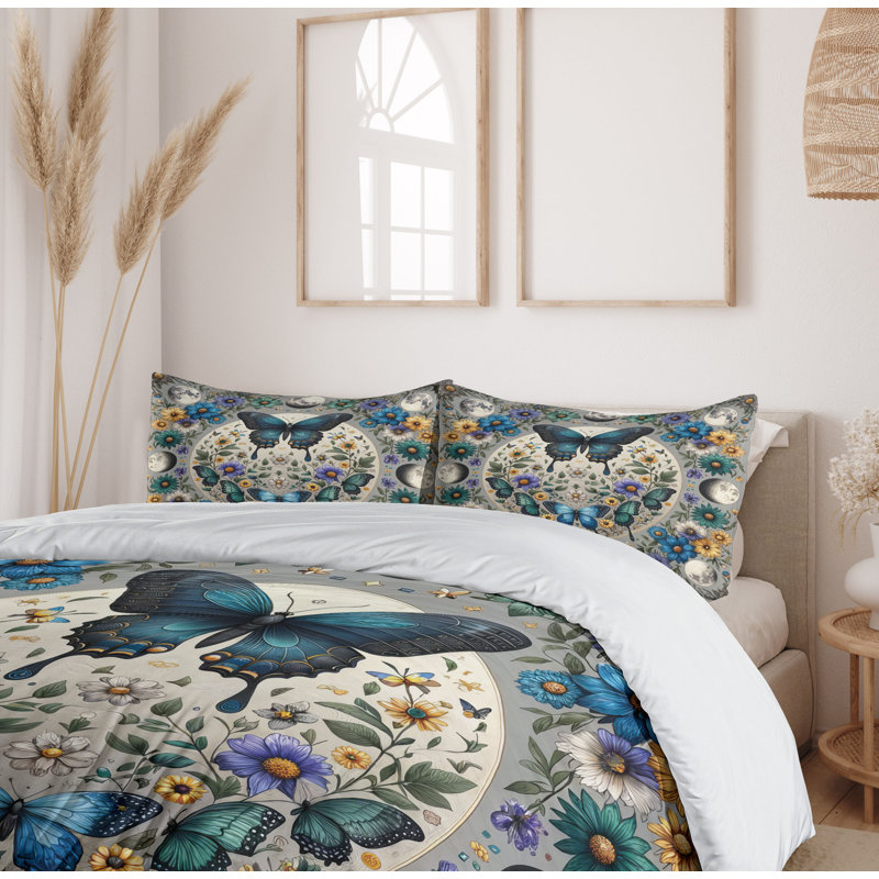 Boho Duvet Cover, California King Duvet Cover + 2 Standard Shams