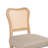 Markus 30.71'' Seat Height Farmhouse Acacia Wood Barstool with Woven Rattan Backrest & Fabric Cushion for Kitchen Island & Home Bar-1893532290