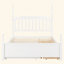 Structure de lit plateforme avec lit gigogne simple TG et 2 tiroirs de rangement, lit en bois classique avec tête de lit à broche-1309500883