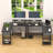 Ivanno Modular L-Shaped Stainless Steel Computer Desk-919215990