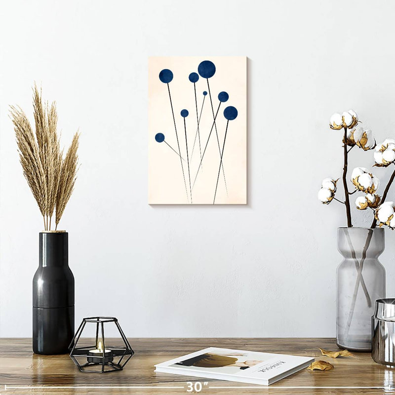 Fleurs bleues Avery dans le désert, H 12 po x l 8 po