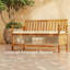 Banc de patio en bois avec compartiment de rangement caché