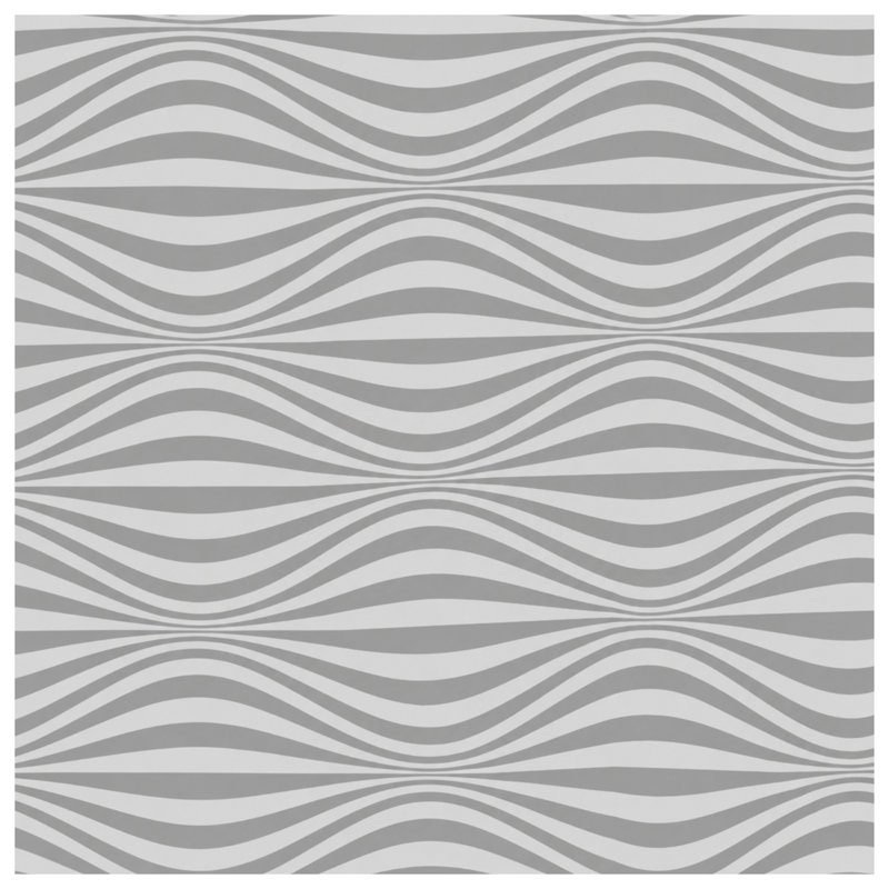 Rideaux gris à rayures ondulées grises et voilages - 1 panneau, 50 po x 92 po - 1 panneau, Transparent