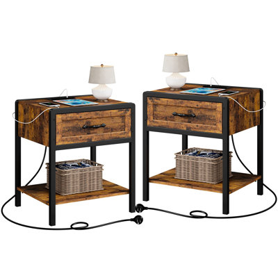 18.9 " W Solid Wood Nightstand