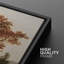 «Autumnal Serenity Fall Foliage And Mountain Lake Nature Wilderness Illustration Decor», 3 pièces sur toile-98249271-98249274
