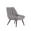Chaise d'appoint en métal et tissu Vyte-702783539