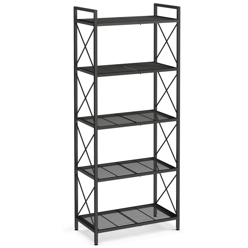 Emilyjo Steel Standard Baker's Rack with Microwave Compatibility, 57.28" H x 23.62" W x 12.6" D