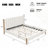 Boucle Thick Headboard Platform Bed-1332900075