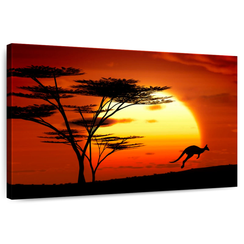 Alvord Kangaroo Sunset Hop, 30" H x 45" W