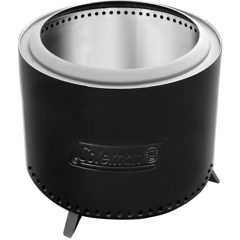 Foyer à bois noir en acier inoxydable, H 18 po x l 25,5 po x P 25,5 po