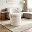 Fauteuil demi-tonneau avec rangement à plateau rabattable-409842322
