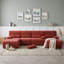 Corduroy U-Shaped Sectional Symmetrical-1990321609