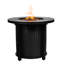 Table de foyer d'extérieur au propane 40000BTU, 30 pouces avec fosse à pierres de lave, 40000 BTU, acier inoxydable