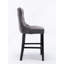 Tabourets de bar contemporains rembourrés en velours avec boutons capitonnés-1877338181