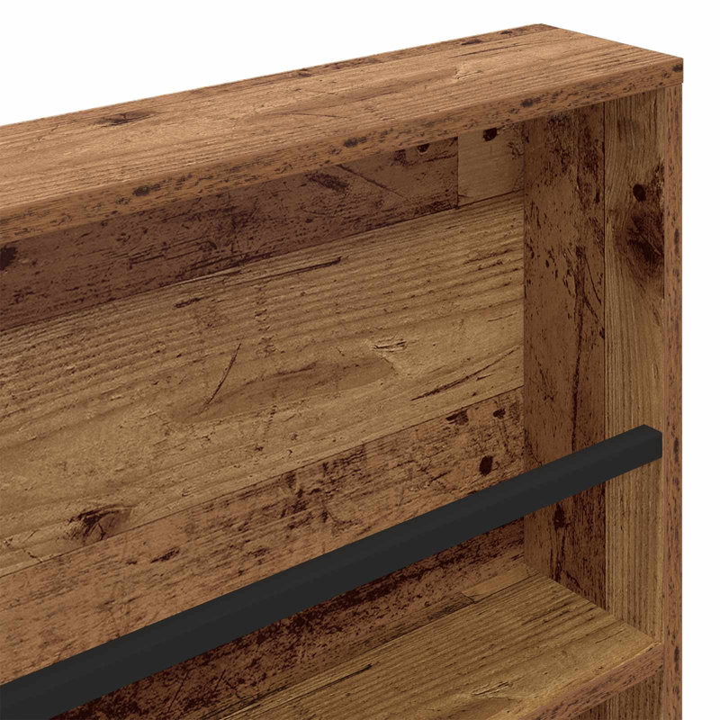 Wood Magazine Rack, Dark Brown