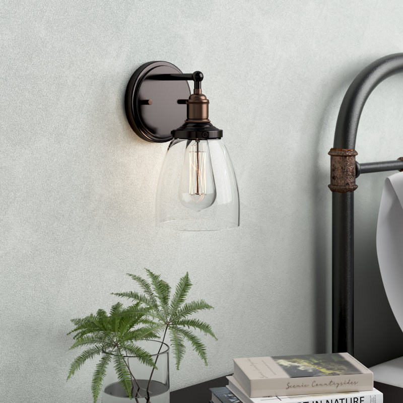 Lewandowski Dimmable Bath Sconce, Rustic Bronze