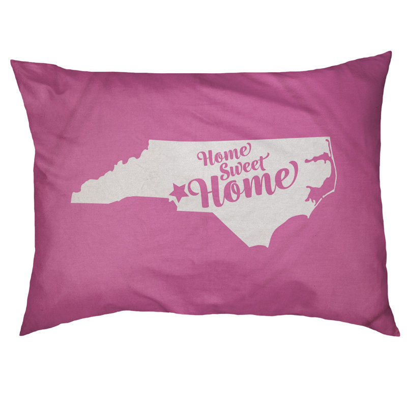 Coussin d'extérieur pour chien Home Sweet, Petit (l 28 po x P 18 po x H 6 po), Rose, Charlotte
