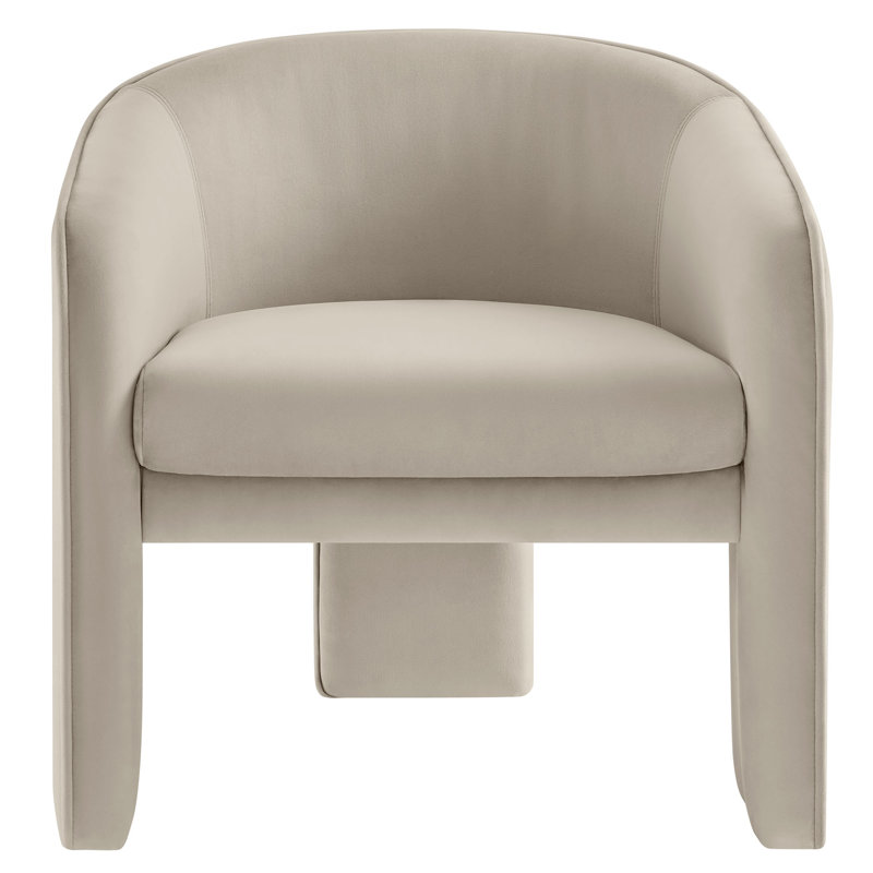 Fauteuil d'appoint Greer Performance, Velours amande