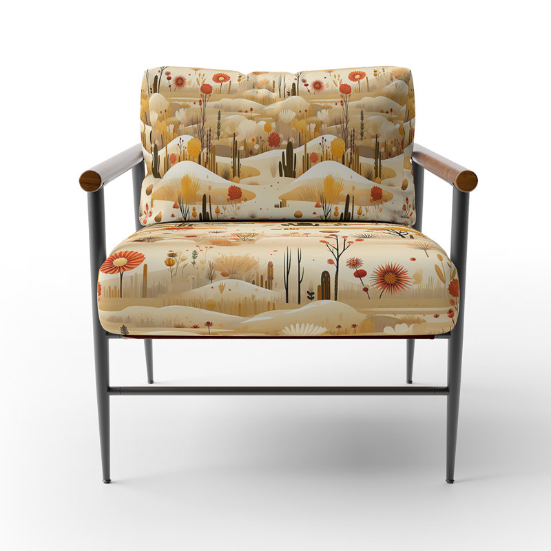 Fauteuil d'appoint rembourré Cactus Desert Dreams