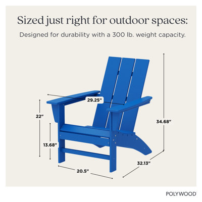 POLYWOOD Modern Adirondack Chair