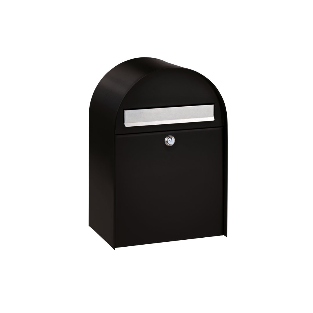 Nordic Wall Mounted Galvanised Steel Lockable Weatherproof Post Box - 48x30x23cm