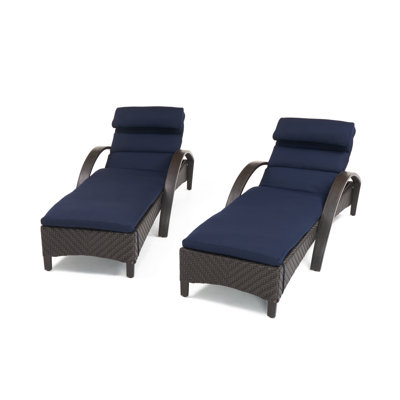 Barcelo Reclining Chaise Lounge with Cushion
