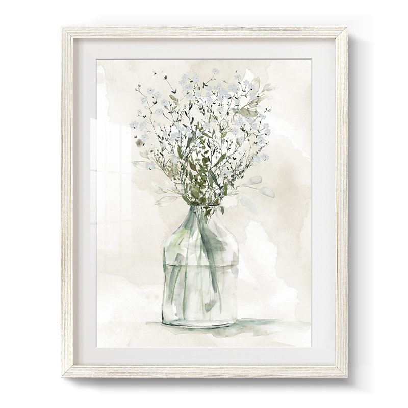 Stephane - Toile tendue avec châssis, H 28,5 po x l 20,5 po, Blanc