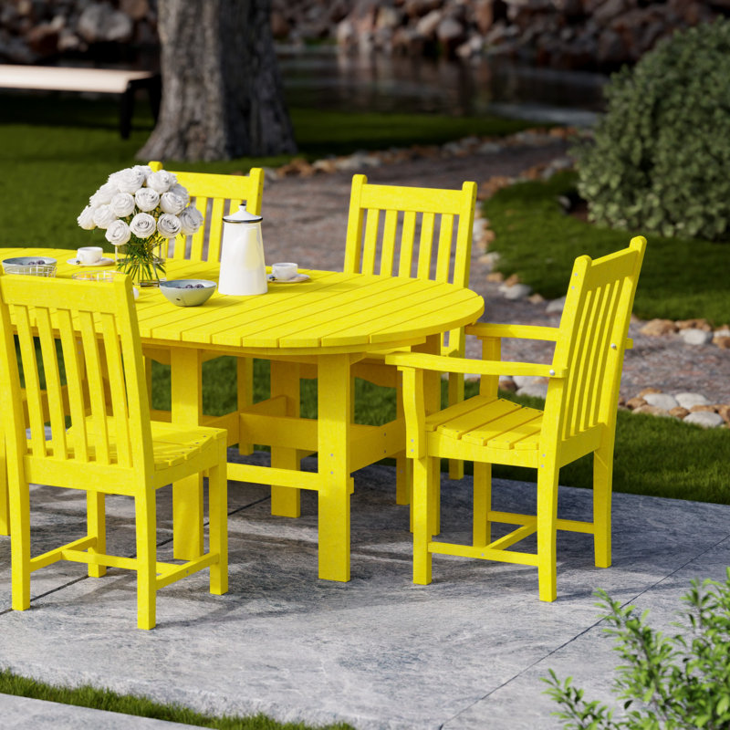 Classic Dining Set, Lemon Yellow