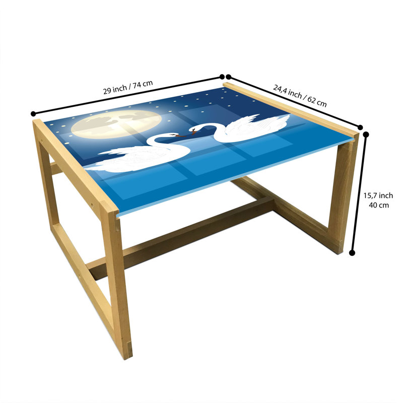 Irisa Sled Coffee Table, 62cm H x 74cm W x 40cm D