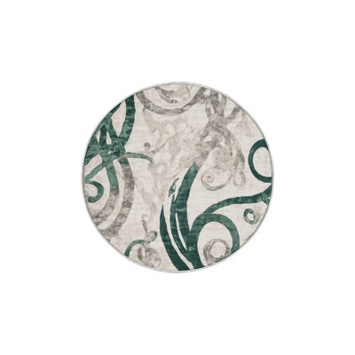 Machine Washable Beige Area Rug