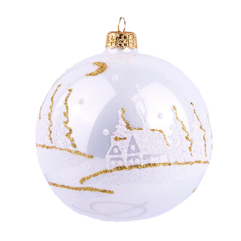 Joyeux Noël! Ornement en verre pour arbre de Noël