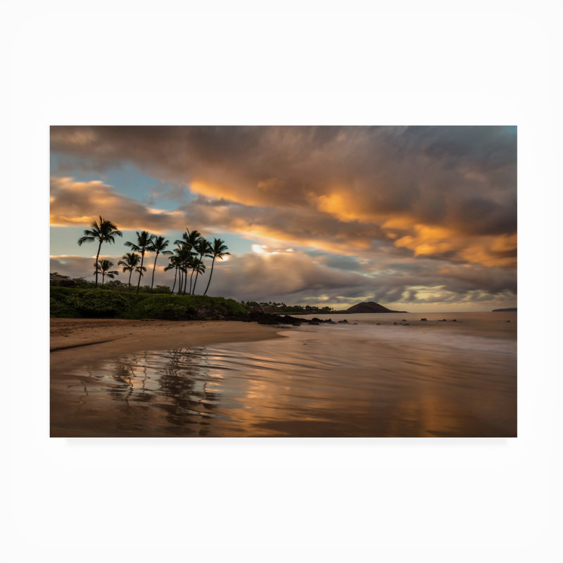 Toile d'extérieur «Tropics Sunrise» par Pierre Leclerc, H 30 po x l 47 po x P 1,5 po