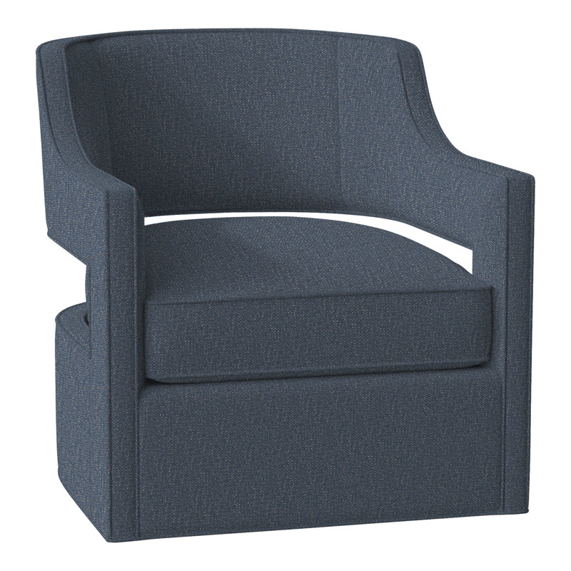 Fauteuil pivotant l 29,5 po Phoebe, Perigold Page bleu marine