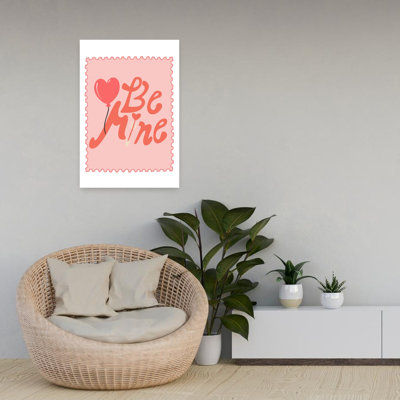 Be Mine Heart Balloon Romantic Contemporary Wall Art
