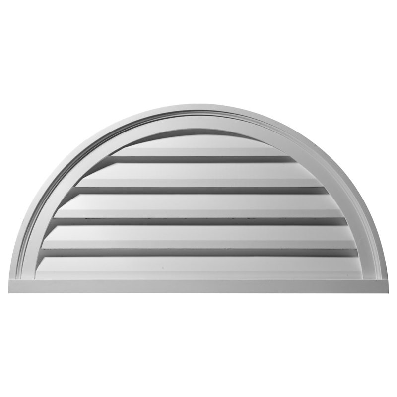 Half Round Gable Vent Louver, Functional