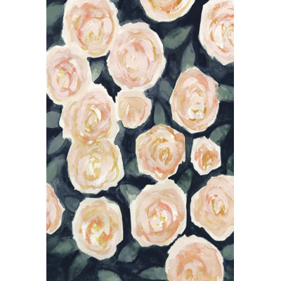 Peach Petals I - Wrapped Canvas Painting