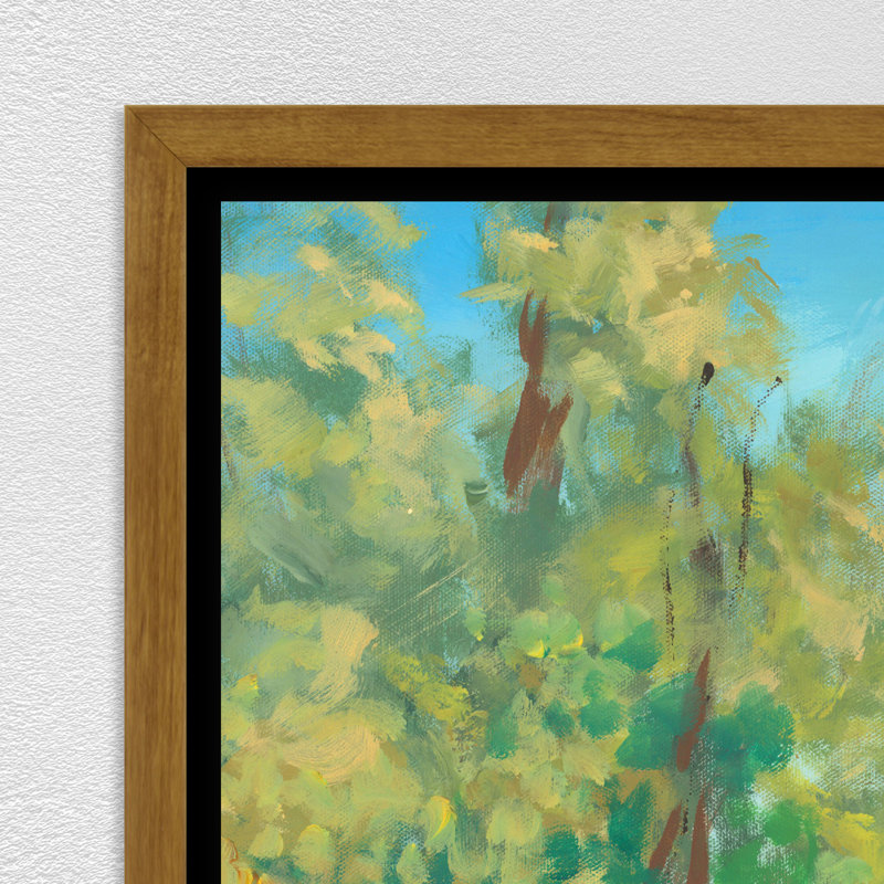 A Quiet View I Painting by Mark Sargent, Image Brush Gel, 31.75" H x 39.75" W