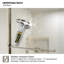 Linéaire 60 po X P 56 po Porte de baignoire coulissante à cadre en H et verre transparent chromé-1753187596