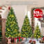 Arbre de Noël artificiel pin articulé 8/6 / 4pi avec 820 lumières DEL jaune chaud et 2539 pointes de branches (ensemble de 3)