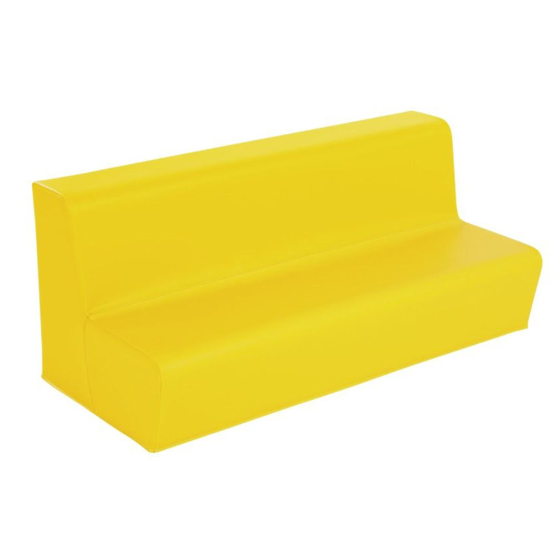 Banc 3 places - Hauteur de l'assise: 6 po, Jaune