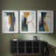 ABSTRACT Series DCxxi - Impression encadrée sur mesure de qualité supérieure - 3 pièces-1280311131-1280311127