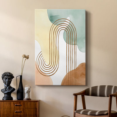 Spring Shapes I -Custom Wrapped Gallery Cavas