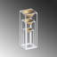 Ensemble de 3 pots décoratifs élégants en métal, blanc et or | 10,2 po x 31,5 po x 10,2 po, 8,7 po x 23,6 po x 8,7 po, 6,7 po x 15,7 po x 6,7 po | 100% métal durable, décoration intérieure élégante pour plantes d'intérieur | Aucune installation requise-114228067