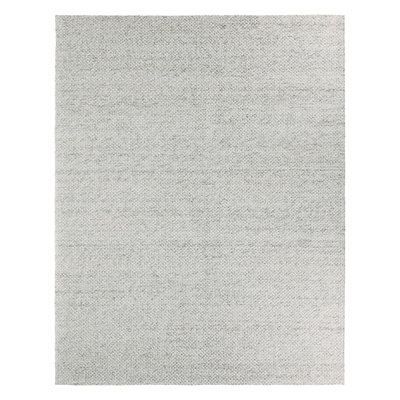 Tapis taupe / blanc uni fait à la main Jaipur Living Scandinavia Rakel (8 pi x 10 pi)