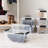 13 Qt Stackable Plastic Storage Bins With Lids, 6 Pack - BPA-Free, - See-Through Organizing Solution, Latches, Durable Nestable Containers, Secure Pull Handle
