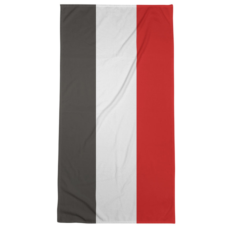 Microfiber Bath Towel, Tennessee Red Football Graphite/Off White/Red