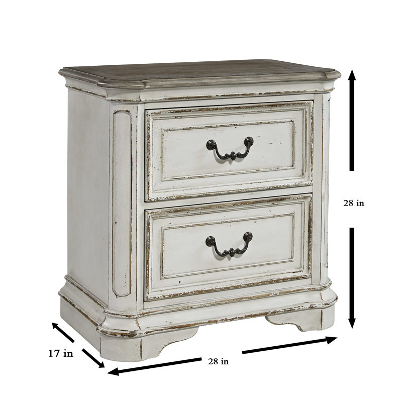 Colchester 2 - Drawer Nightstand, Antique White