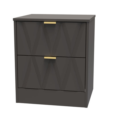 Las Vegas 45cm W Manufactured Wood Bedside Table