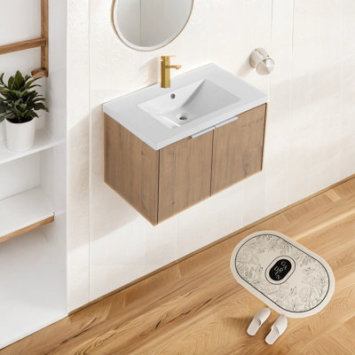 29.78'' Single Bathroom Vanity with Resin Top