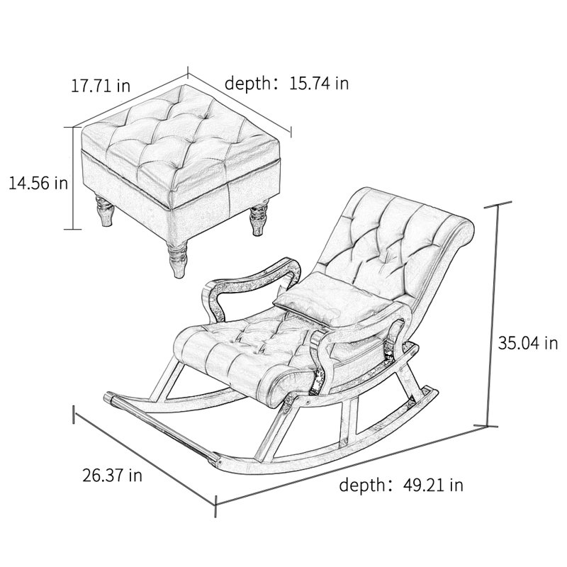 Chaise berçante Sturdy Home